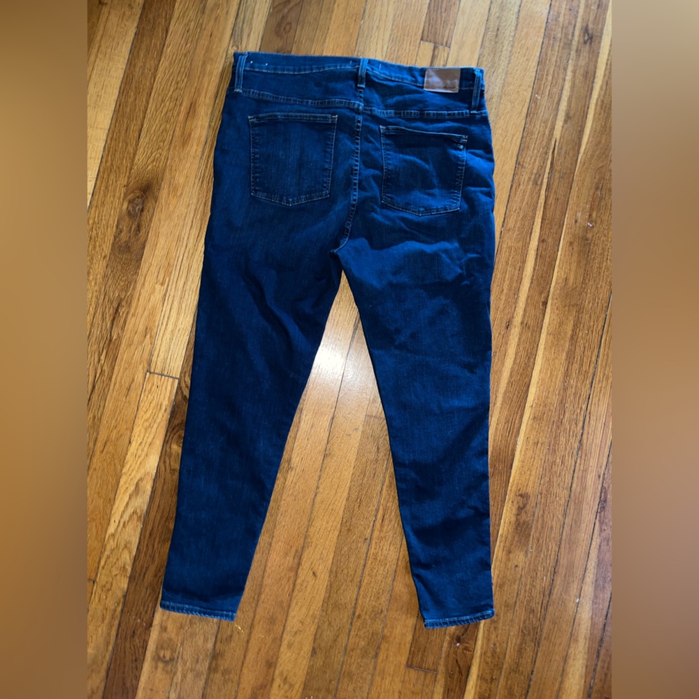 Madewell women’s dark wash 10” high rise skinny jeans size 34 worn once